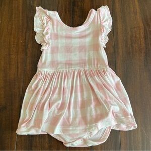 Little Sleepies petal gingham dress